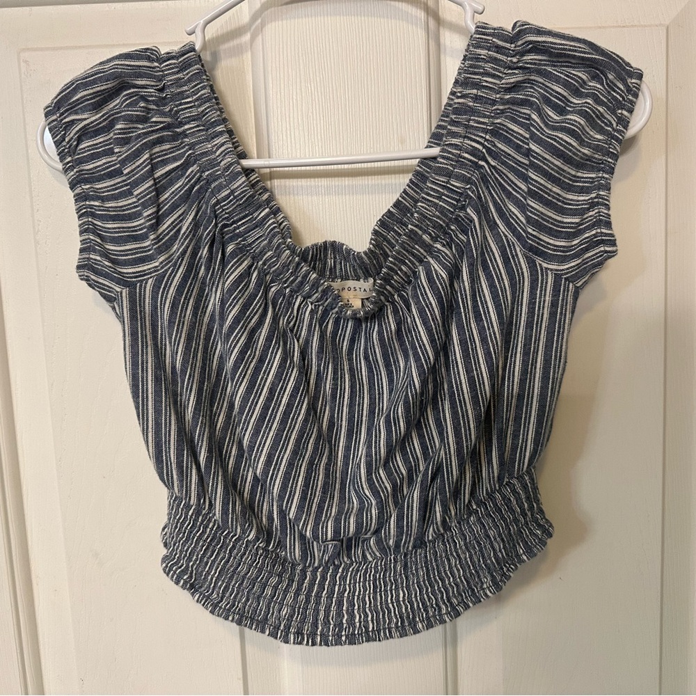 Aeropostale Striped Crop Top